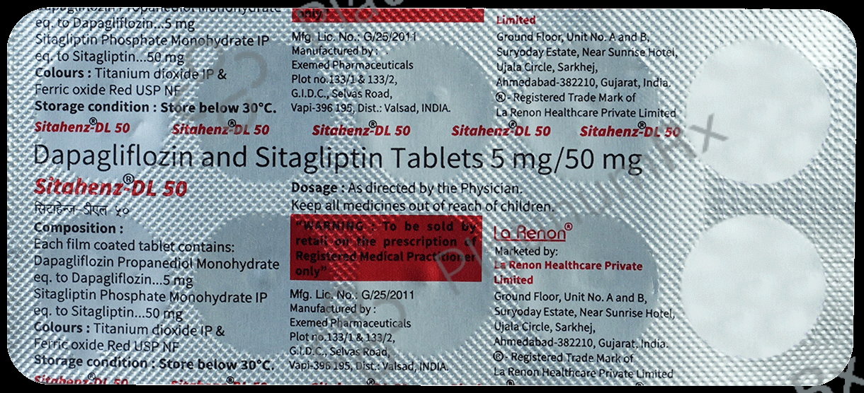 Sitahenz DL 5/50mg Tablet 10s
