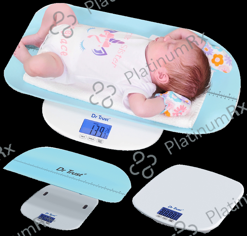 Dr Trust USA Digital Baby, Infant, Toddler and Adult Weighing Scale Blue
