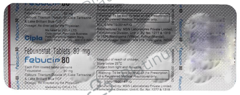 Febucip 80 Tablet