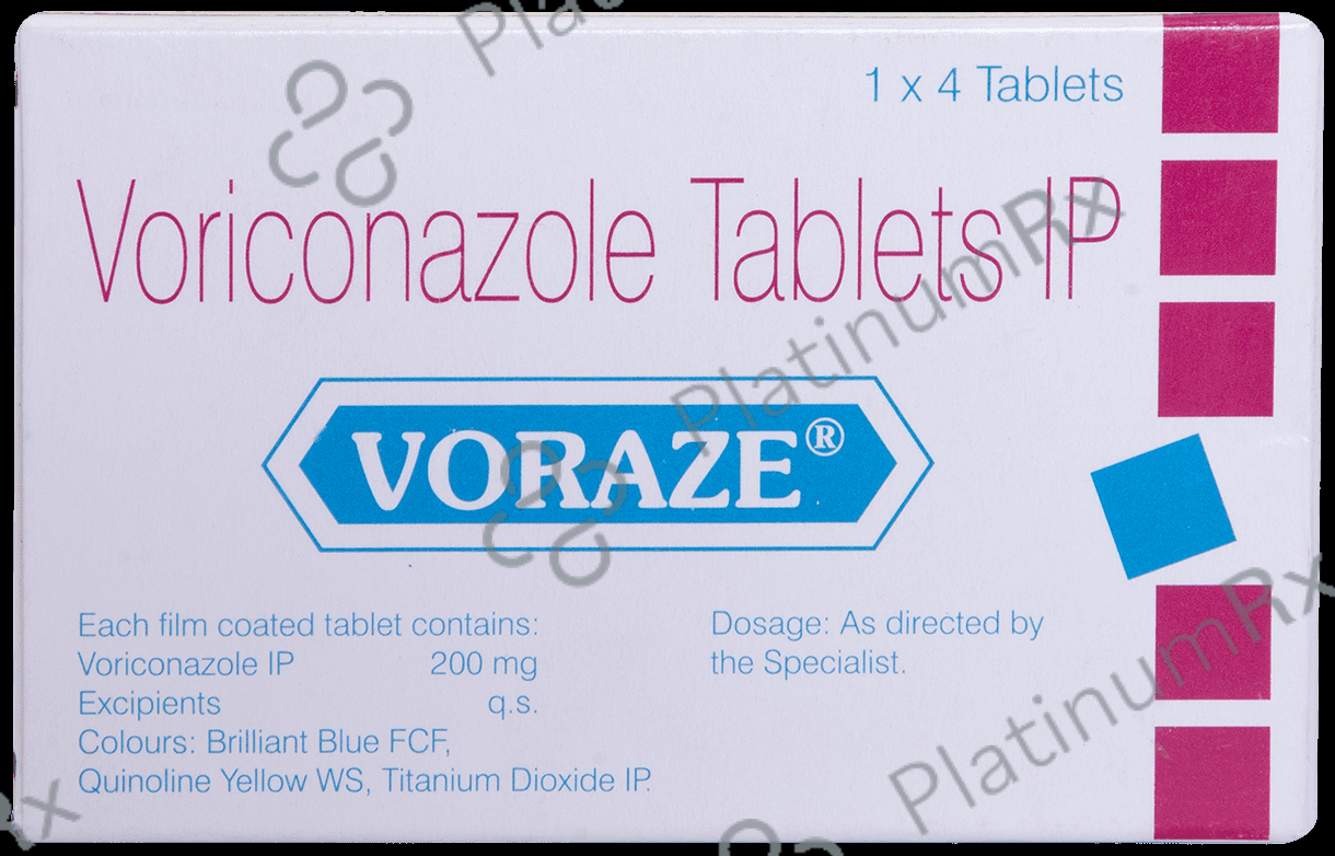 Voraze 200mg Tablet 4s