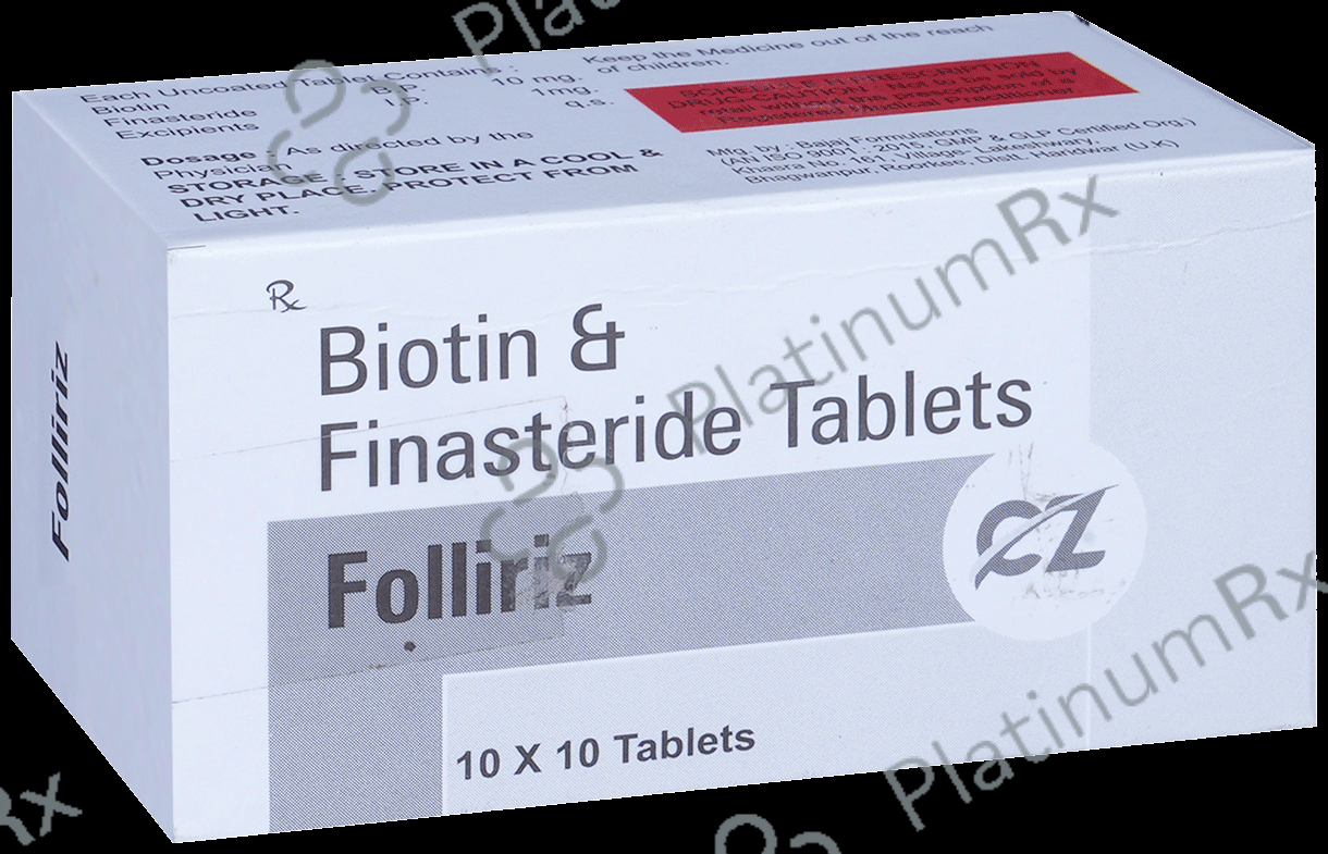 Folliriz 10mg/1mg Tablet