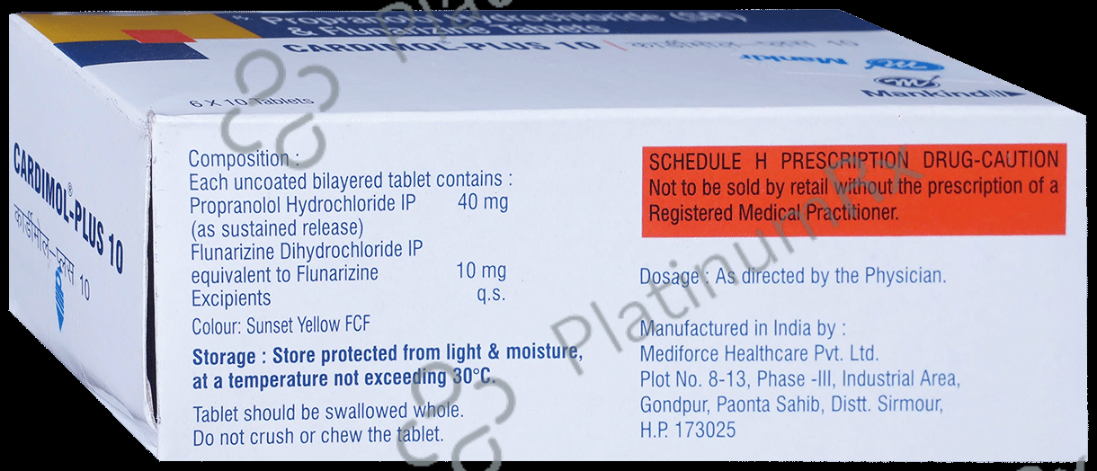 Cardimol Plus 10/40mg Tablet SR 10s