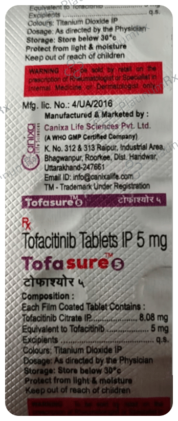 Tofasure 5mg Tablet 10s
