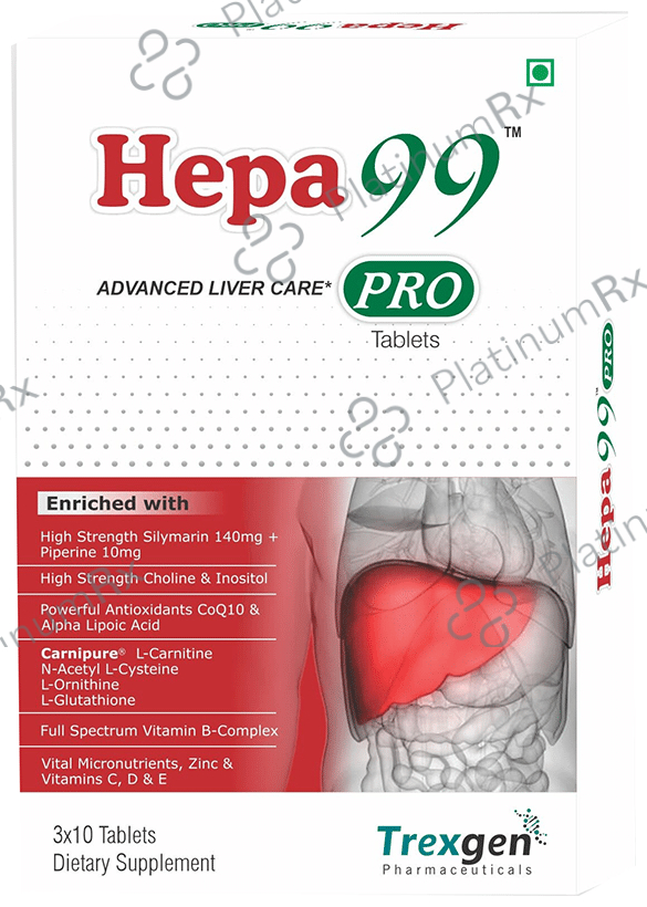 Trexgen Hepa 99 Pro Advanced Liver Care Tablet