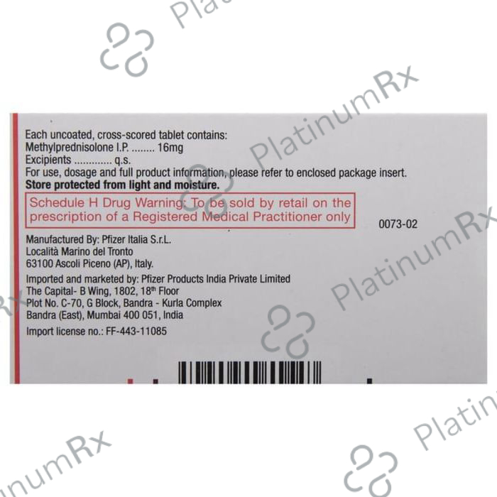 Medrol 16mg Tablet 14s