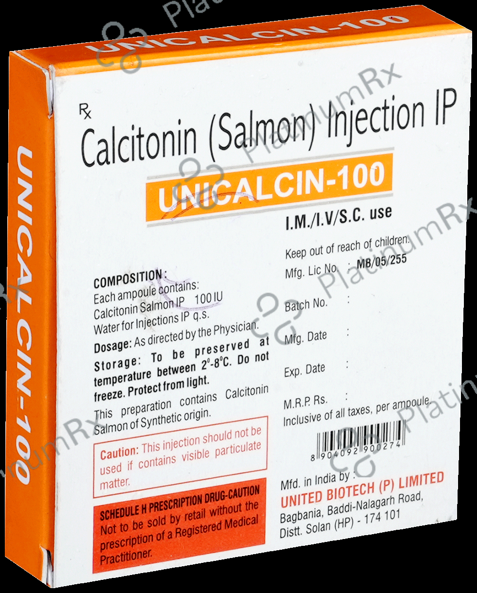 Unicalcin 100IU Injection 1ml