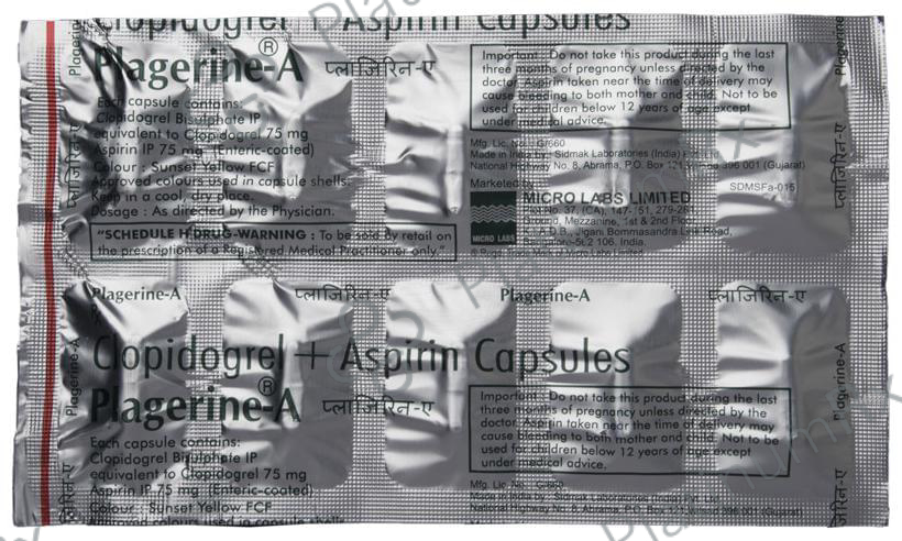 Plagerine A 75/75mg Capsule 10s