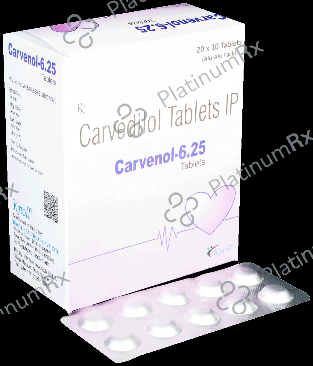 Carvenol 6.25mg Tablet 10s