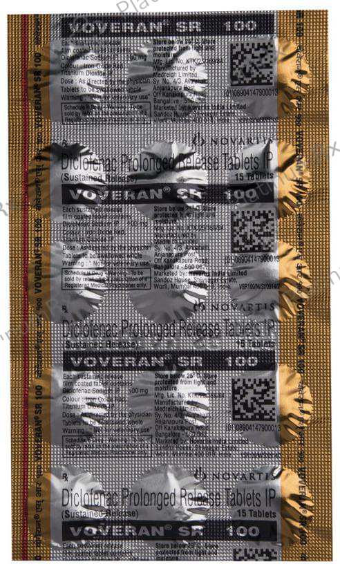 Voveran SR 100mg Tablet 15s