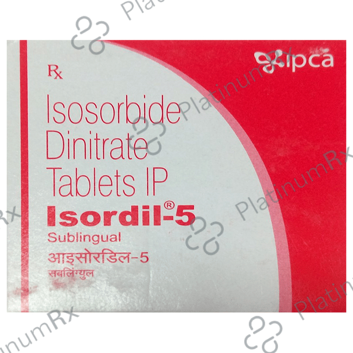 Isordil 5mg Sublingual Tablet 10s