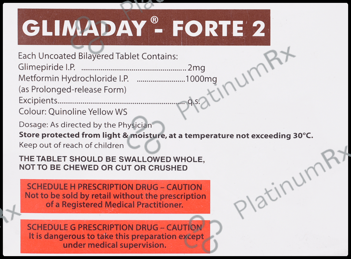 Glimaday-Forte 2 Tablet PR