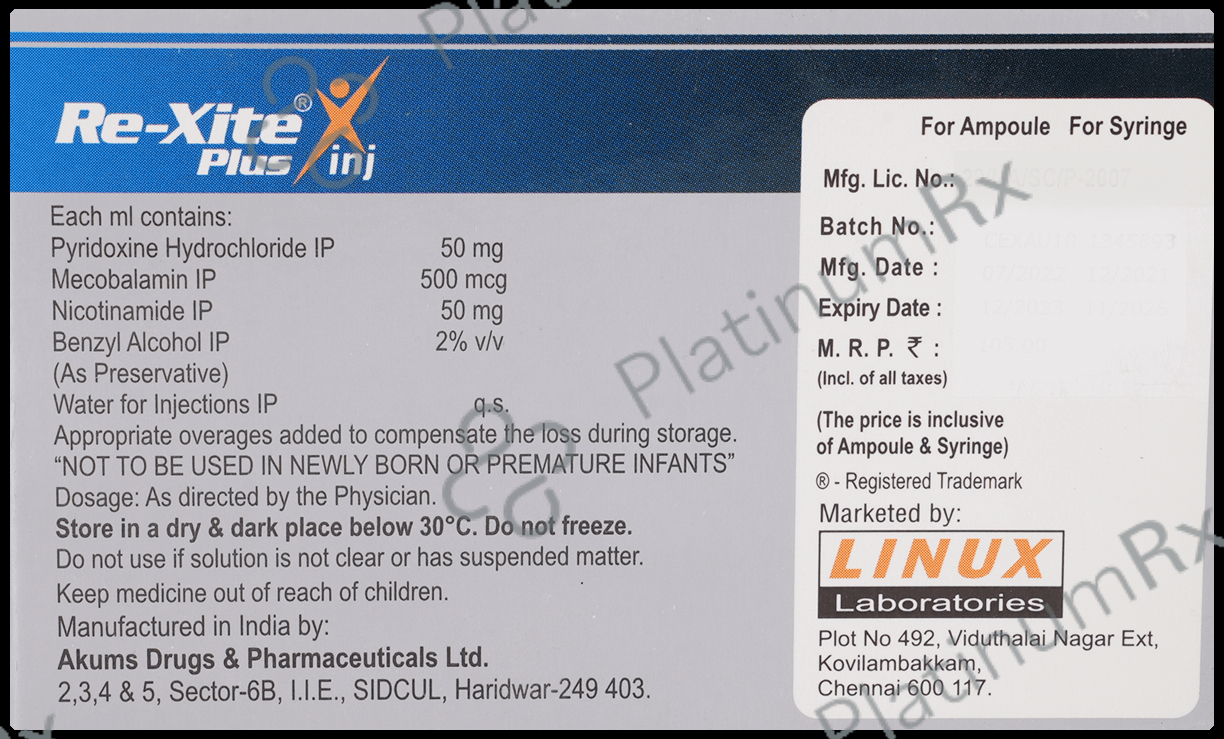 Rexite Plus Injection 2ml