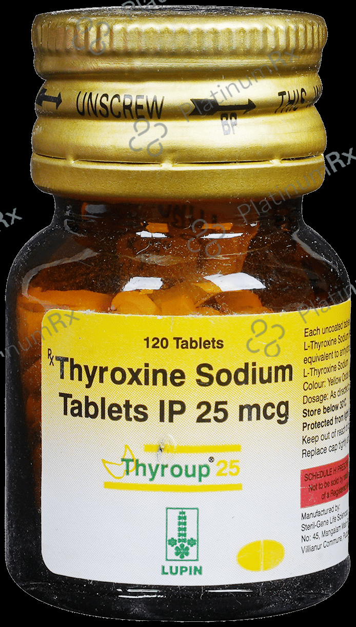 Thyroup 25mg Tablet 120s