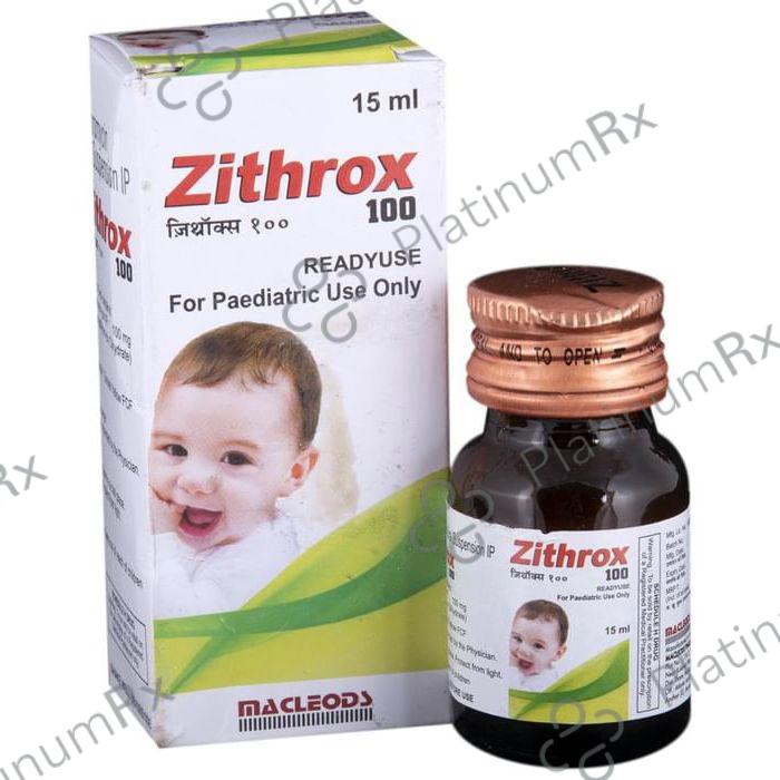 Zithrox 100mg Rediuse Suspension 15ml