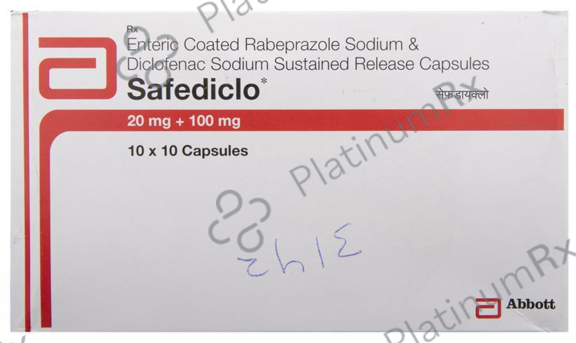 Safediclo 20/100mg Capsule SR 10s