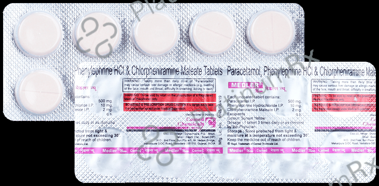 Medler New 2/500/10mg Tablet 10s