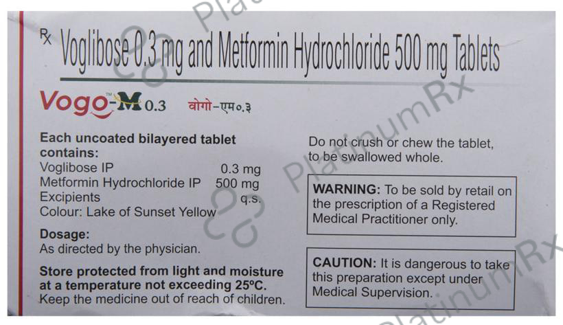 Vogo M 0.3/500mg Tablet 10s