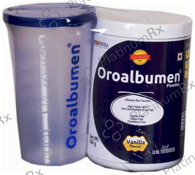 Proindia Healthcare Oroalbumen - Albumen Rich Formula with High Protein - Flavour Powder Vanilla 200 Powder