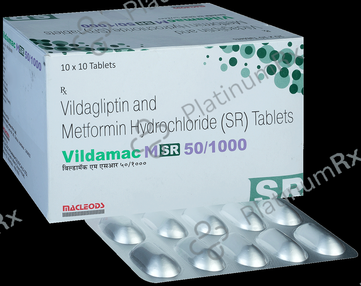 Vildamac M SR 50/1000 Tablet