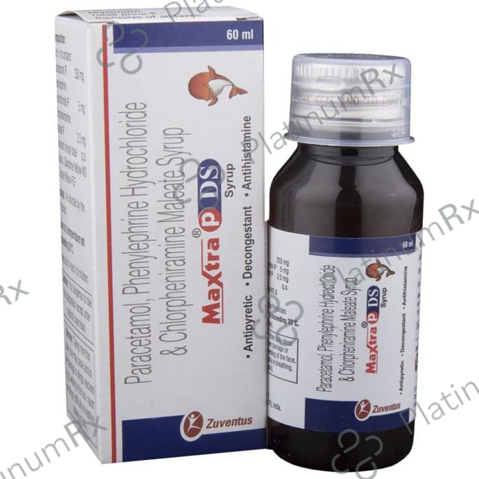 Maxtra P DS 2/250/5mg Syrup 60ml