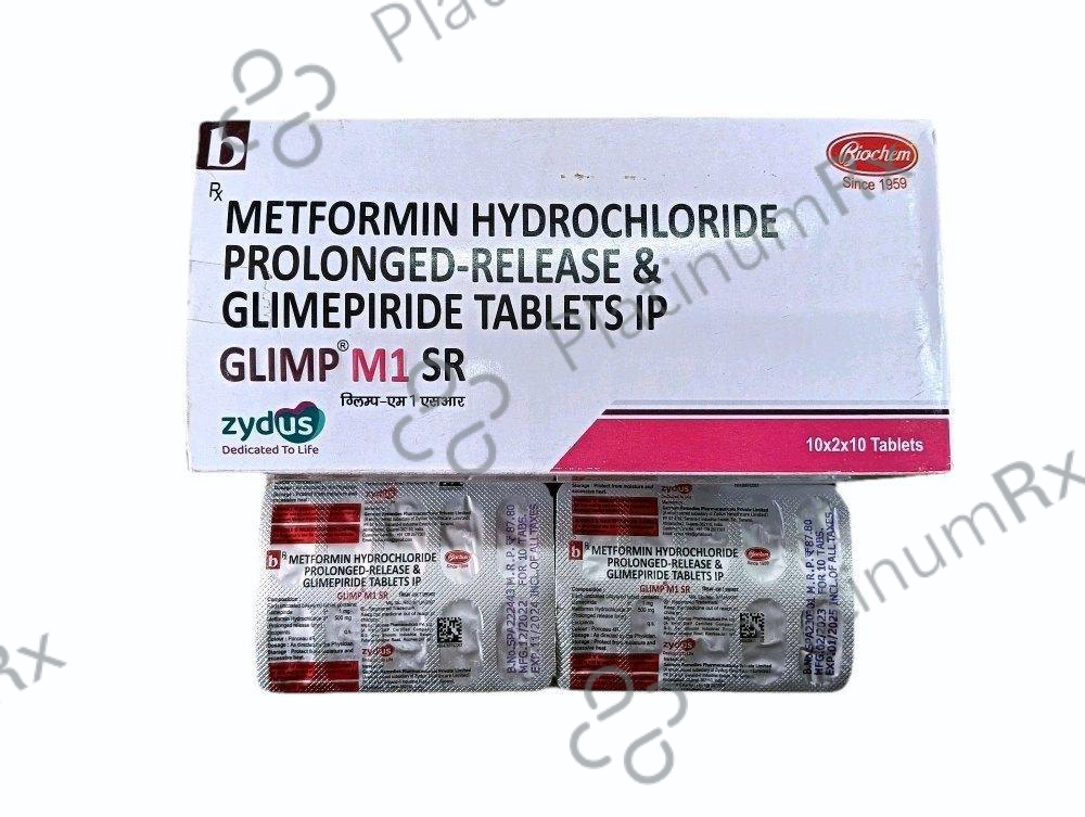 Glimp M 1/500mg Tablet SR 10s