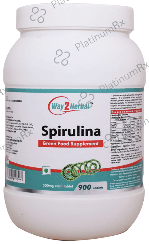 Way2Herbal Spirulina Tablet 900 tablets