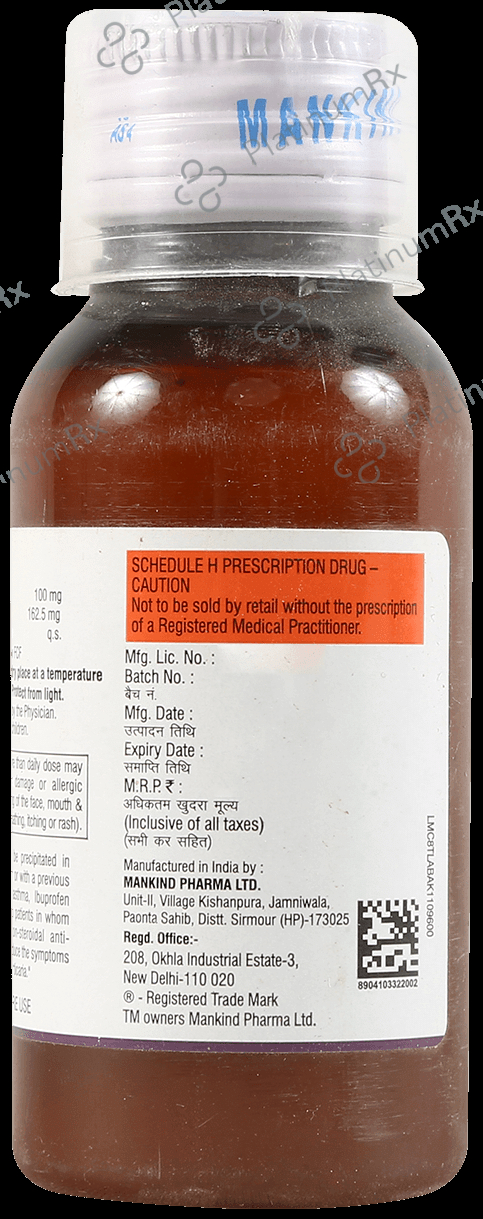 Ibukind Plus 100/162.5mg Suspension 60ml