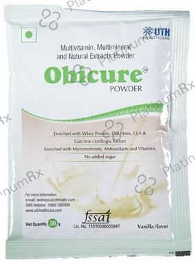 Obicure Whey Protein with CLA, Multivitamins & Minerals - Flavour Powder