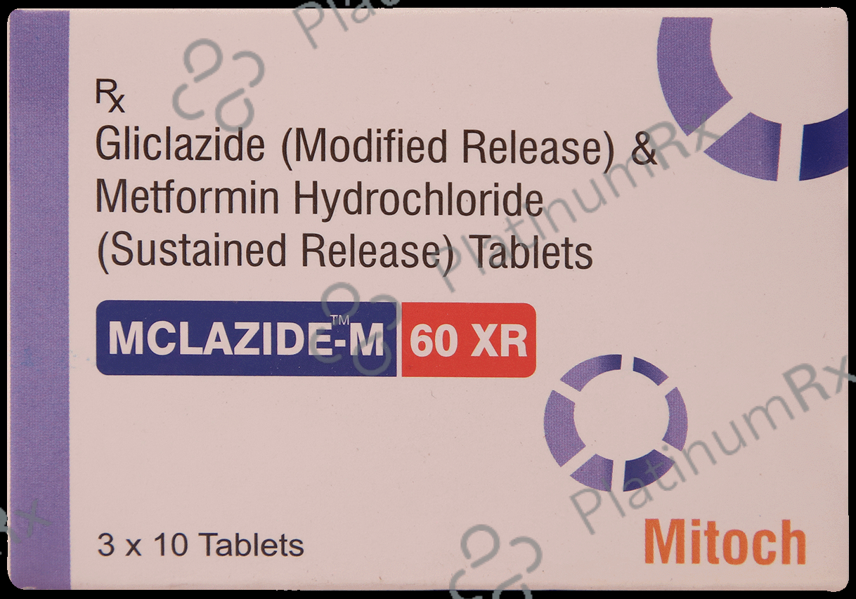 Mclazide-M 60 XR Tablet 10 Tablet SR