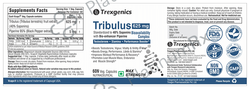 Trexgenics Tribulus Veg Capsule