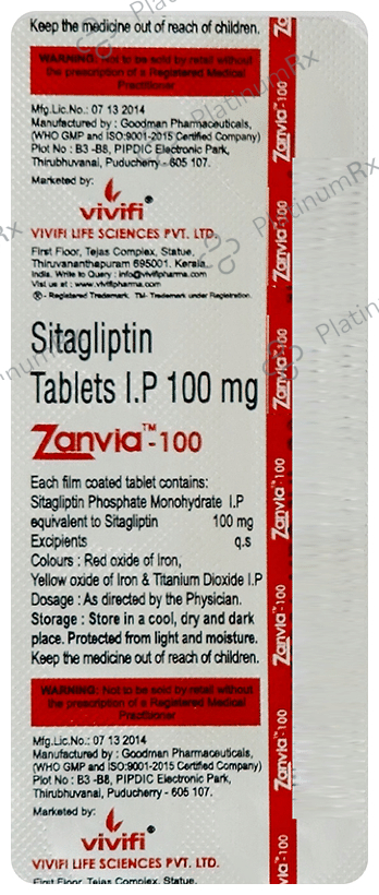 Zanvia 100 Tablet
