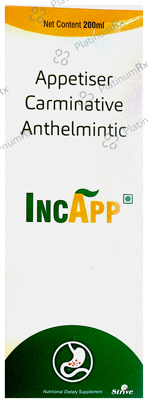 Incapp Appetiser Carminative Anthelmentic Syrup