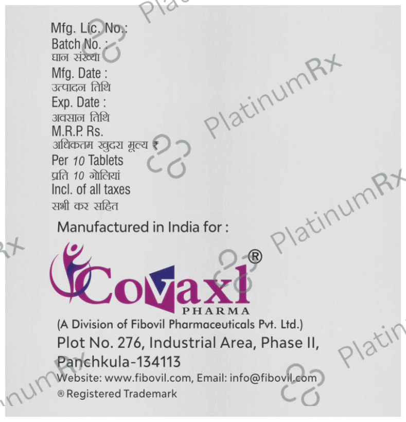 Vaxospas 10mg/250mg Tablet