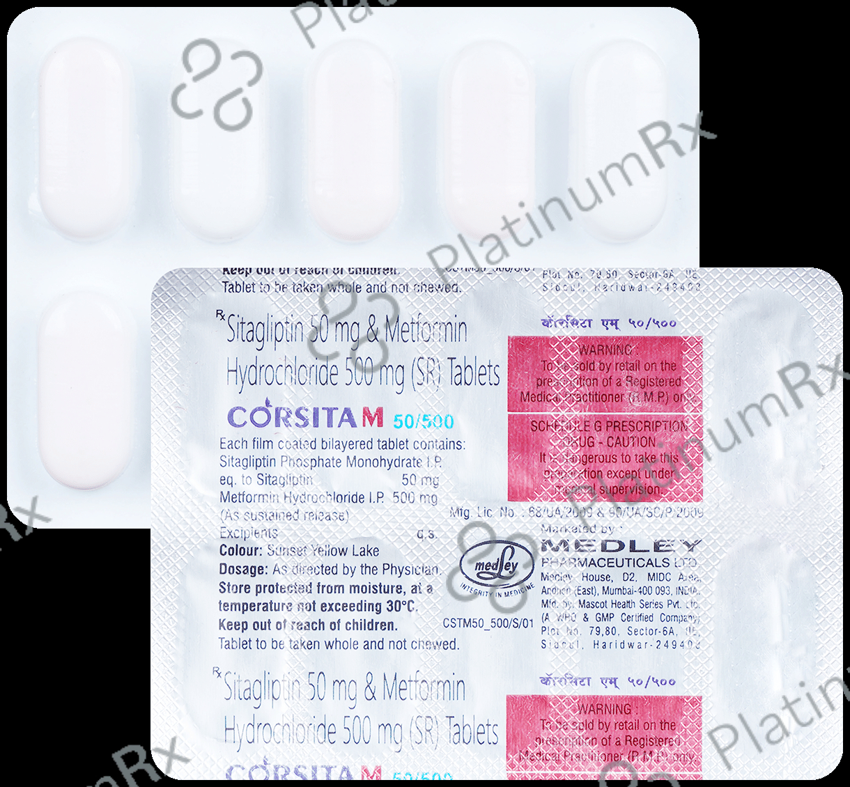 Corsita M 50/500mg Tablet PR 10s