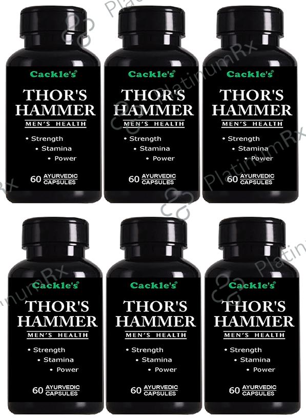 Cackle's Thor's Hammer Capsule (60 Each) 6 bottles