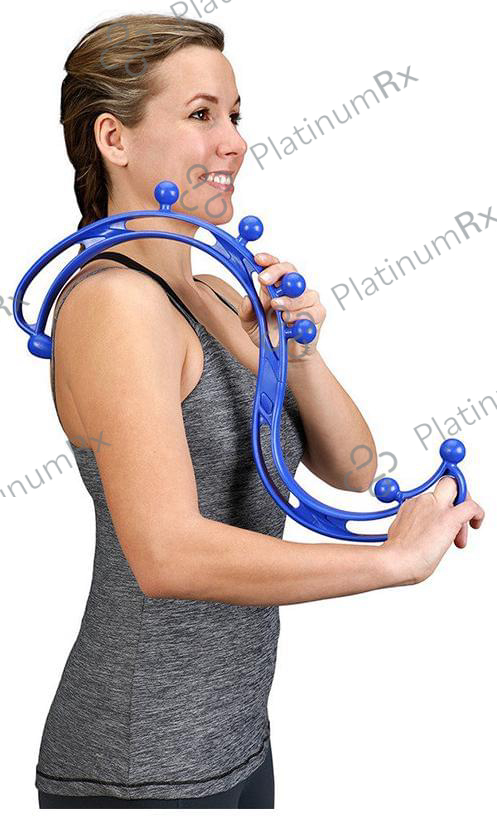 Backjoy Trigger Point Handheld Self Massager Blue