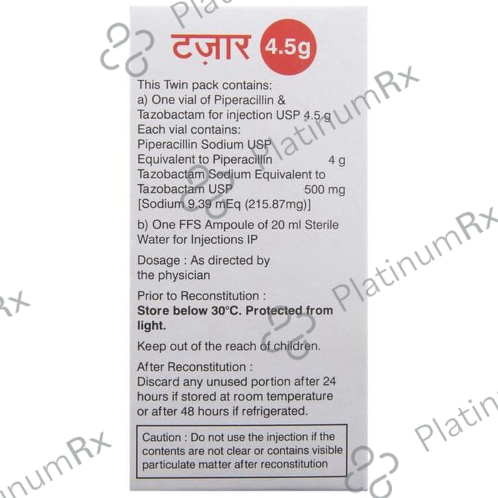 Tazar 4.5g Injection 1s
