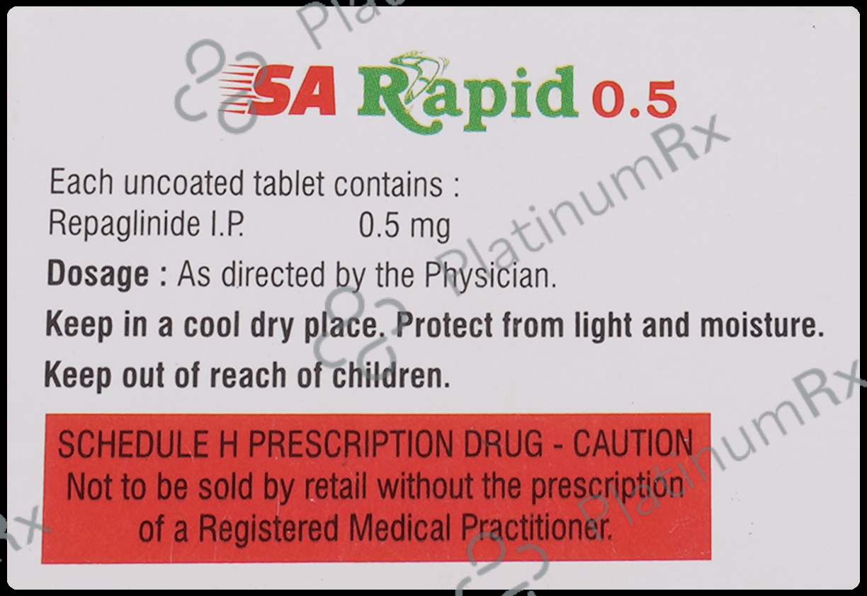 SA Rapid 0.5mg Tablet 10s