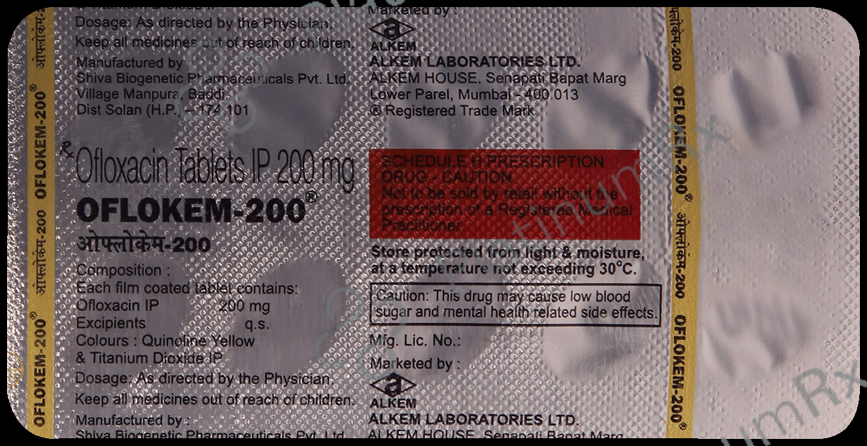 Oflokem 200mg Tablet