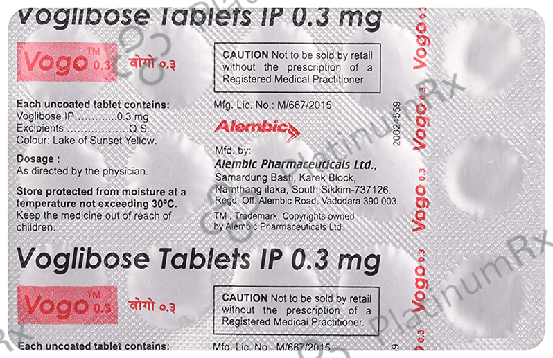Vogo 0.3mg Tablet 15s