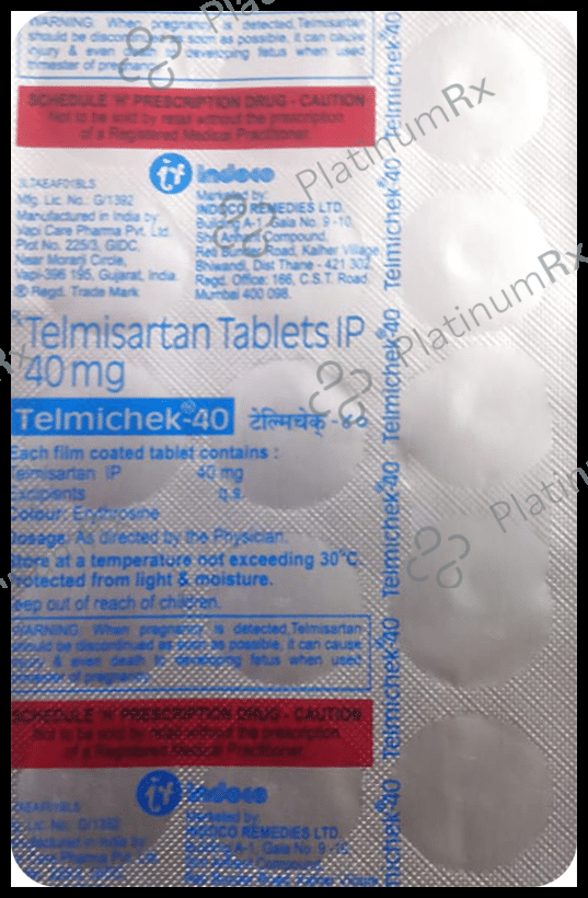 Telmichek 40 Tablet 15 Tablet