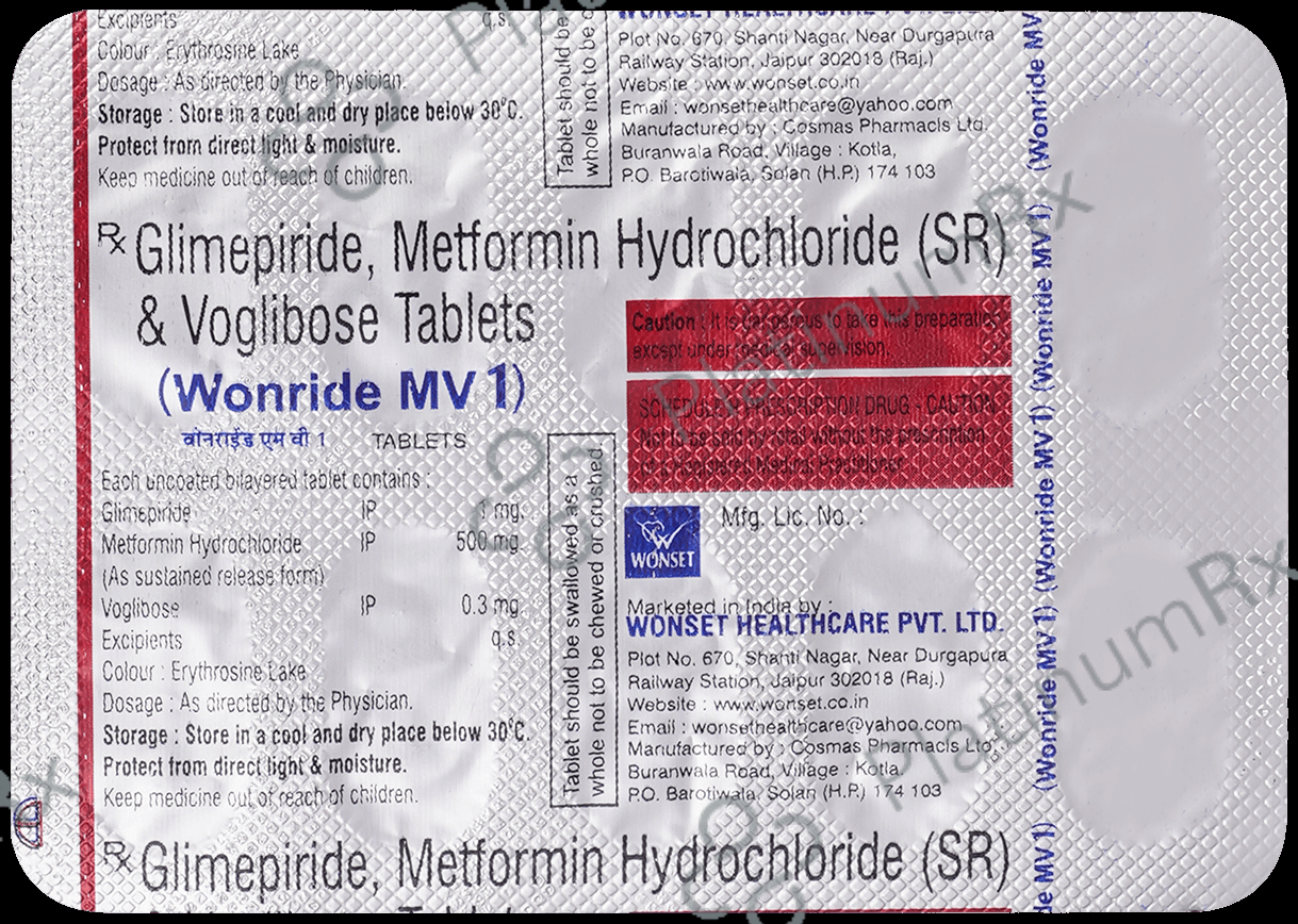 Wonride MV 1 Tablet SR 10 Tablet SR
