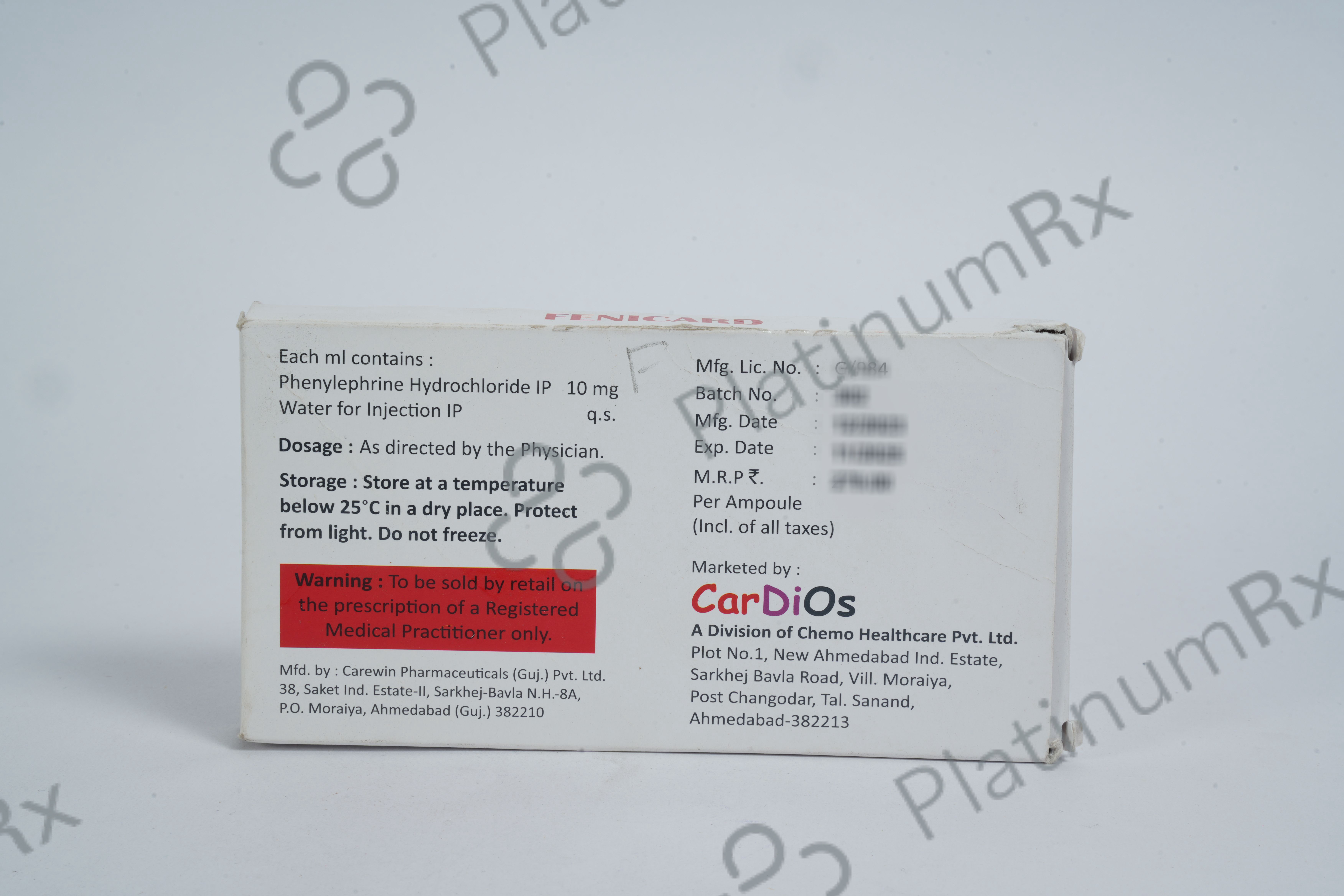 Fenicard 10mg Injection 10s