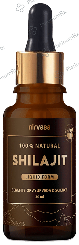 Nirvasa 100% Natural Shilajit Liquid Form (30ml Each) 1 Bottle