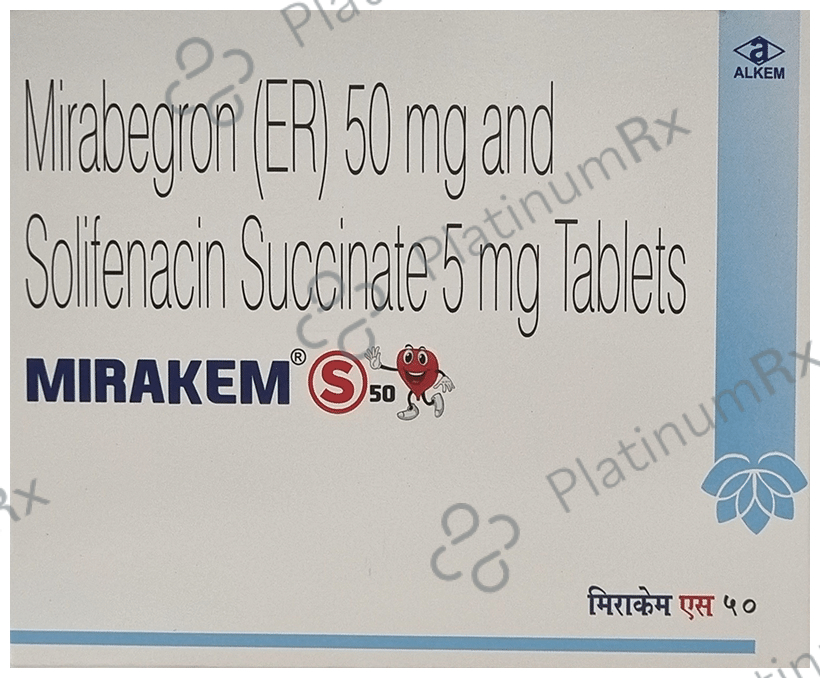 Mirakem S 50/5mg Tablet 10s