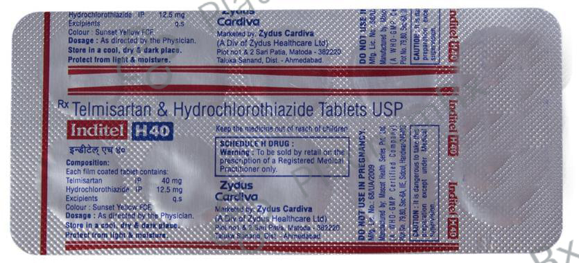 Inditel H 40 12.5/40mg Tablet 10s