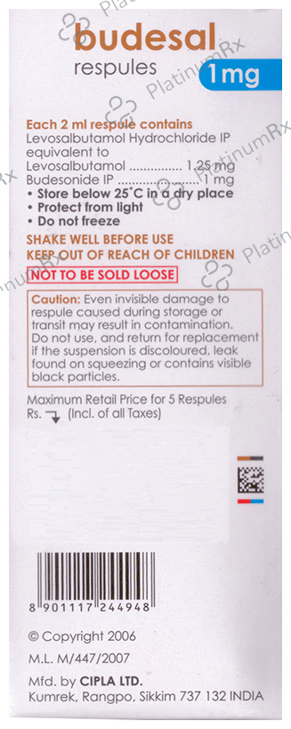 Budesal 1mg Respule 2ml