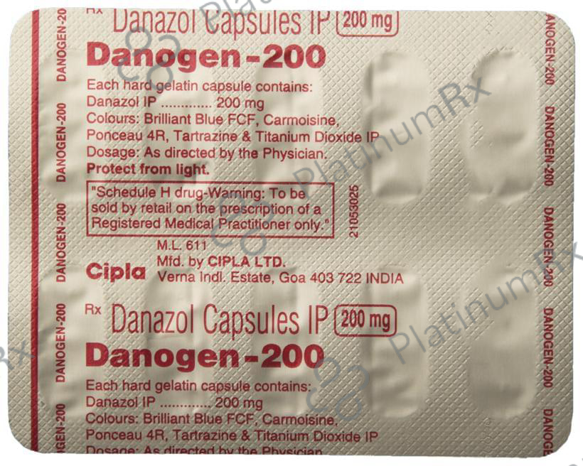 Danogen 200mg Capsule 10s