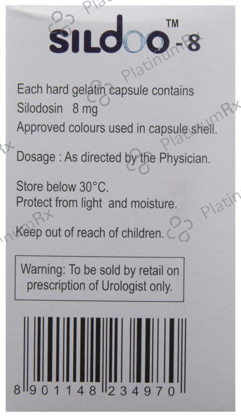 Sildoo 8mg Capsule 10s