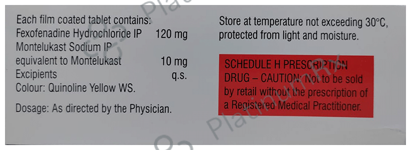 Montek FX 120/10mg Tablet 15s
